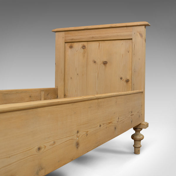 Antique Bed Frame, English, Victorian, Pine, Bedstead, Late 19th Century, C.1900 - London Fine Antiques