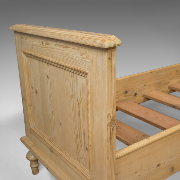 Antique Bed Frame, English, Victorian, Pine, Bedstead, Late 19th Century, C.1900 - London Fine Antiques