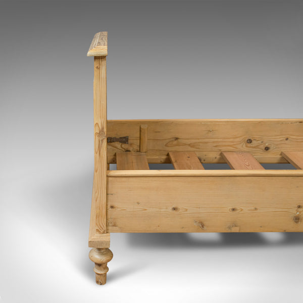 Antique Bed Frame, English, Victorian, Pine, Bedstead, Late 19th Century, C.1900 - London Fine Antiques