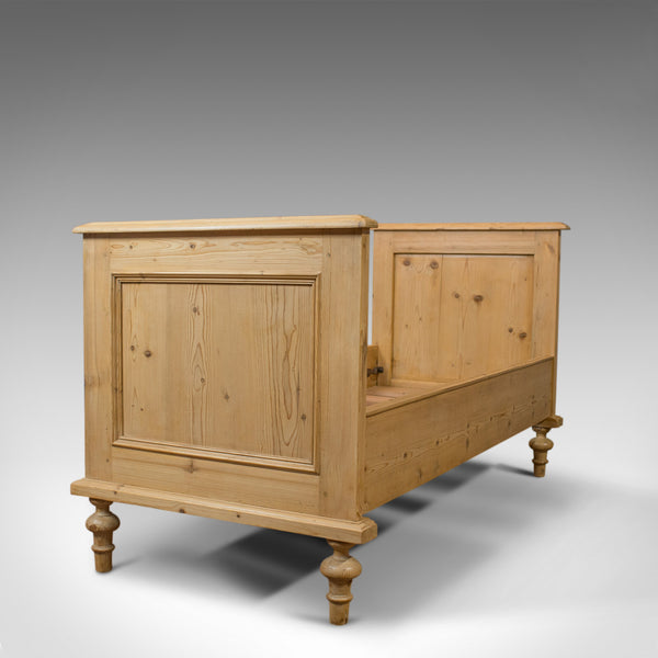 Antique Bed Frame, English, Victorian, Pine, Bedstead, Late 19th Century, C.1900 - London Fine Antiques