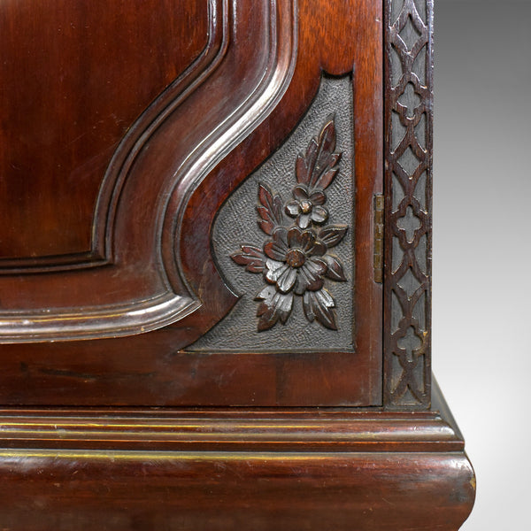 Antique Bedside Cabinet, Carved Mahogany, Nightstand, English, Circa 1910 - London Fine Antiques