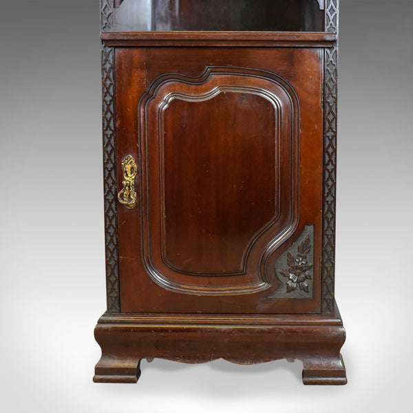 Antique Bedside Cabinet, Carved Mahogany, Nightstand, English, Circa 1910 - London Fine Antiques