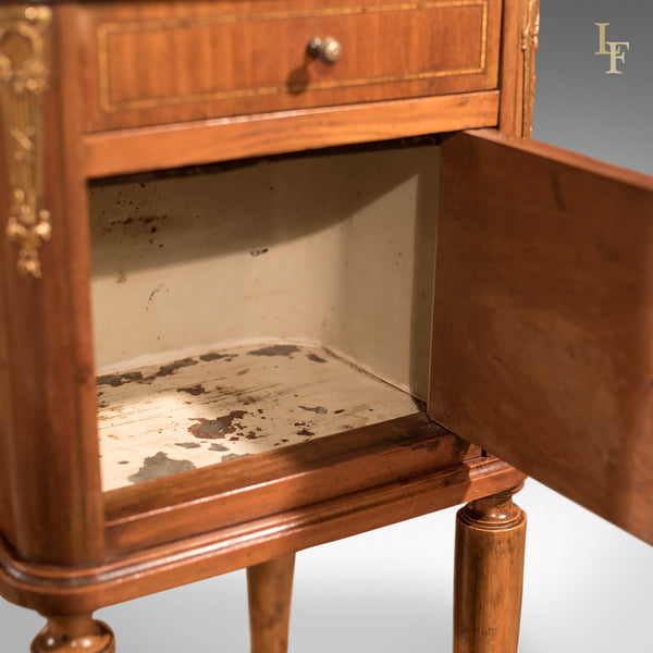 Antique Bedside Table, Mahogany Pot Cupboard, Nightstand c1900 - London Fine Antiques