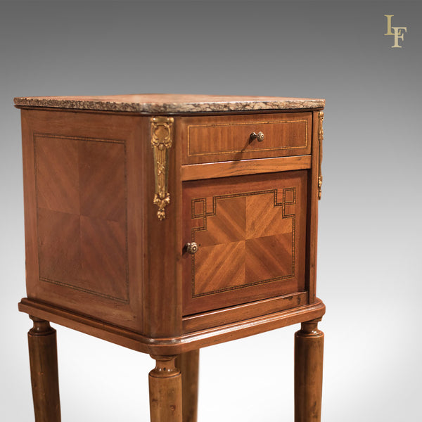 Antique Bedside Table, Mahogany Pot Cupboard, Nightstand c1900 - London Fine Antiques