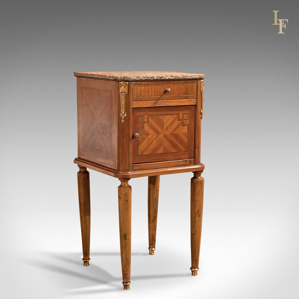 Antique Bedside Table, Mahogany Pot Cupboard, Nightstand c1900 - London Fine Antiques