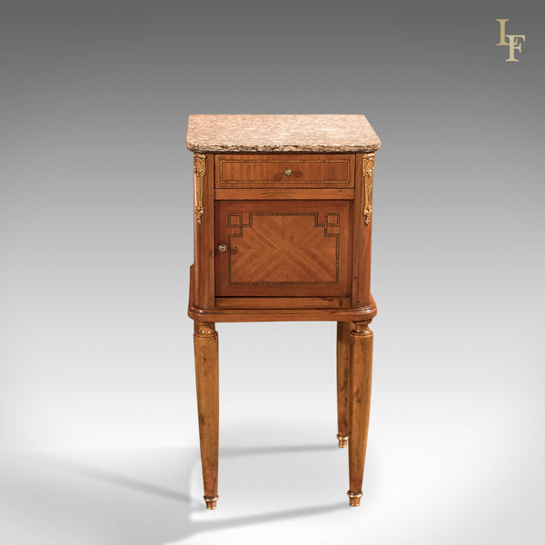 Antique Bedside Table, Mahogany Pot Cupboard, Nightstand c1900 - London Fine Antiques