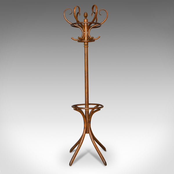 Antique Bentwood Coat Rack, Hall Stand, Thonet, Café, Coat Stick Umbrella, c1910 - London Fine Antiques