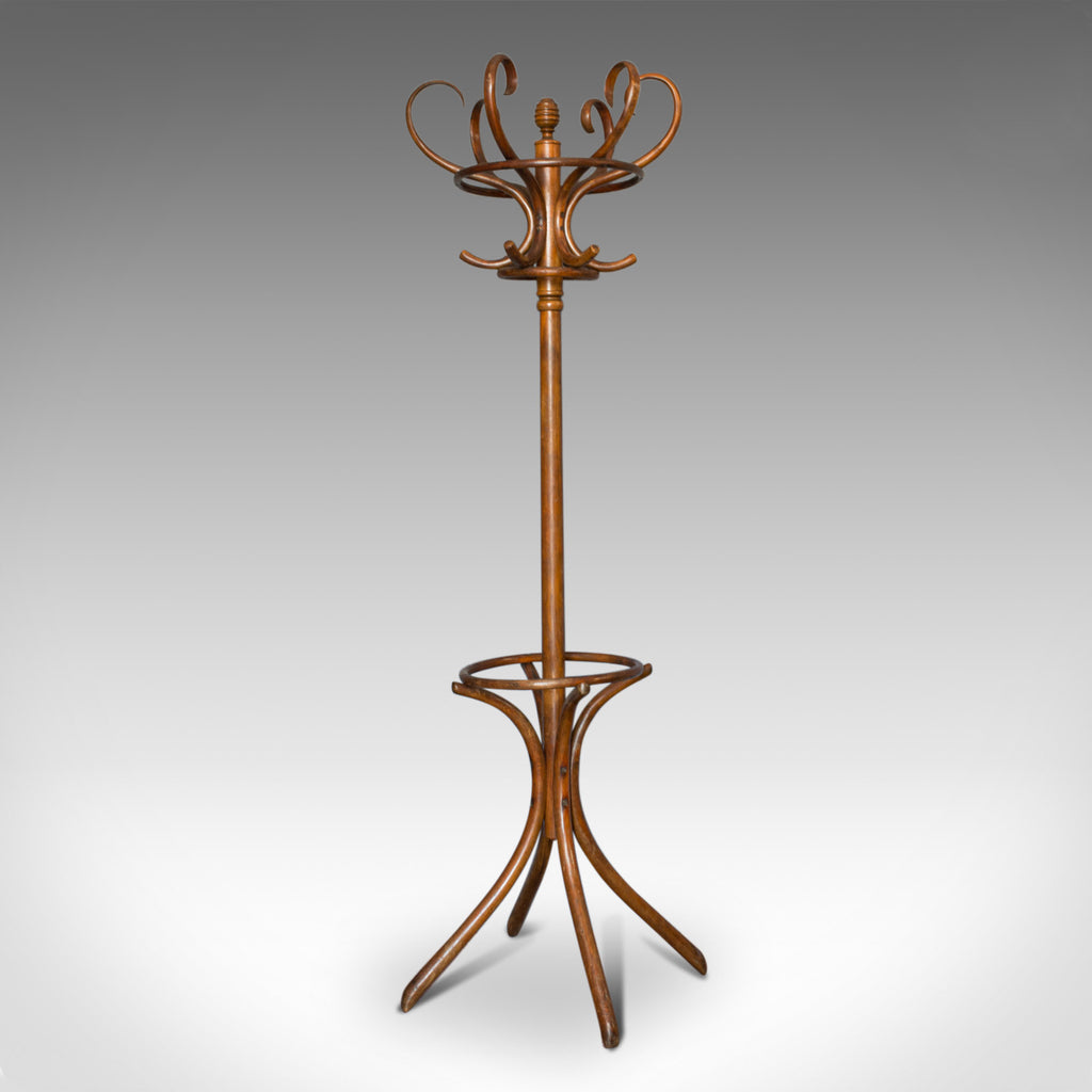 Antique Bentwood Coat Rack, Hall Stand, Thonet, Café, Coat Stick Umbrella, c1910 - London Fine Antiques