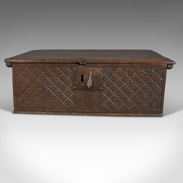 Antique Bible Box, English Oak Chest, Circa 1700 - London Fine Antiques