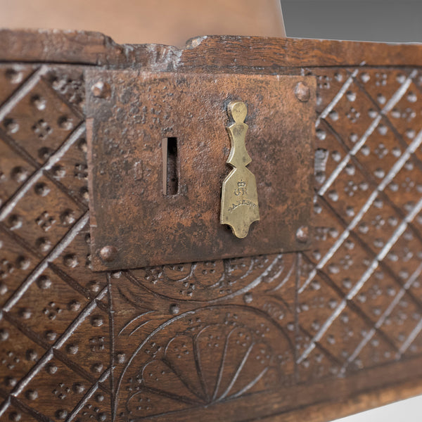 Antique Bible Box, English Oak Chest, Circa 1700 - London Fine Antiques