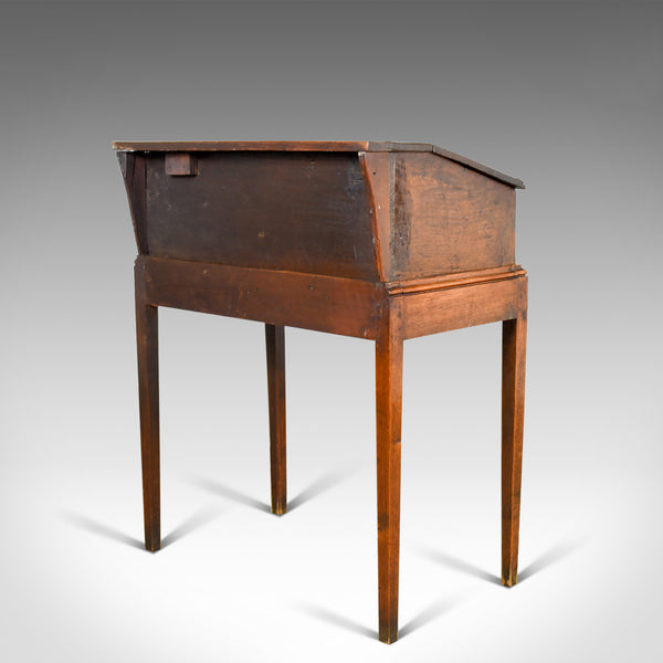 Antique Bible Box on Stand, English Oak Writing Slope 17th Century And Later - London Fine Antiques
