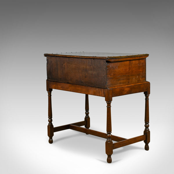 Antique Bible Box on Stand, English, Oak, Chest, 17th Century & Later - London Fine Antiques