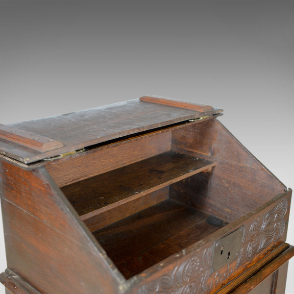 Antique Bible Box on Stand, William & Mary, Oak, Writing, Circa 1690 and Later - London Fine Antiques