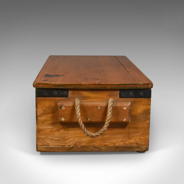 Antique Boat Builders Chest, English, Victorian, Pitch Pine, Trunk, Circa 1900 - London Fine Antiques
