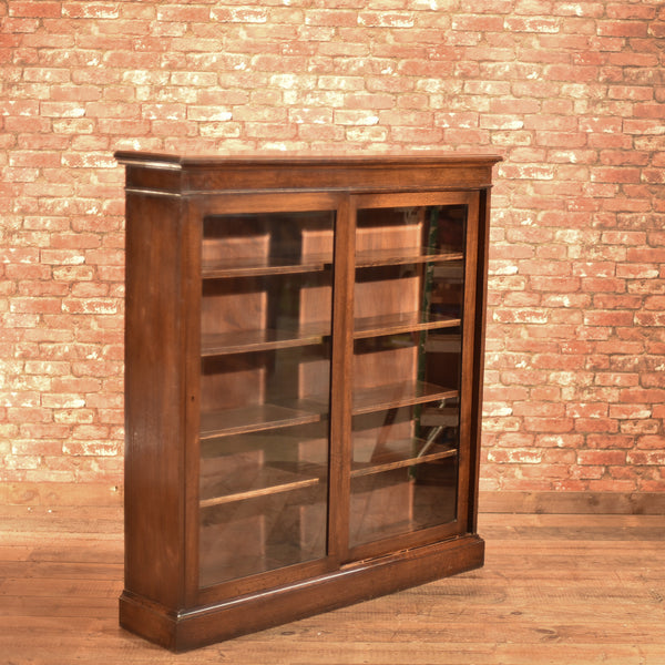 Edwardian Sliding Glazed Door Bookcase, c.1910 - London Fine Antiques