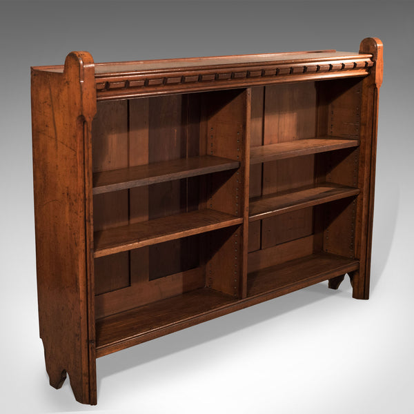 Antique Bookcase, Engish, Oak, Victorian, Book Shelf, Ecclesiastical Circa 1850 - London Fine Antiques