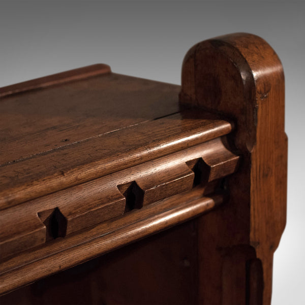 Antique Bookcase, Engish, Oak, Victorian, Book Shelf, Ecclesiastical Circa 1850 - London Fine Antiques