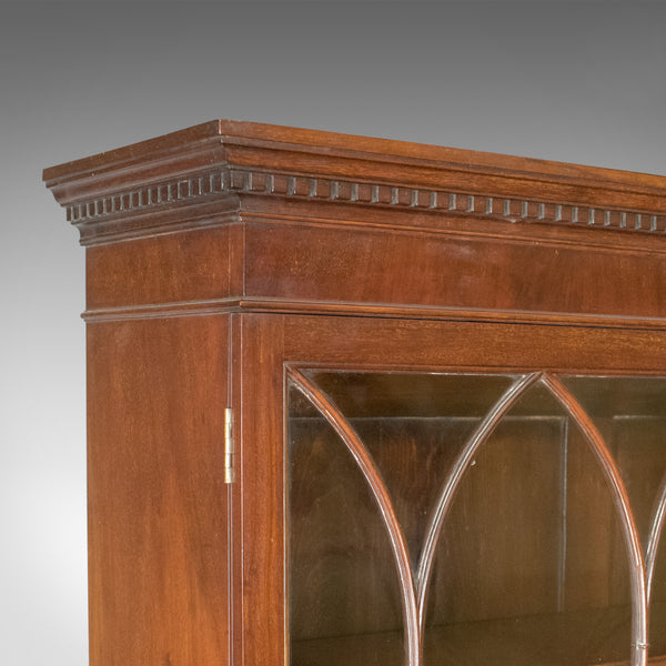 Antique Bookcase, Georgian Mahogany Display Cabinet Gothic Overtones Circa 1800 - London Fine Antiques