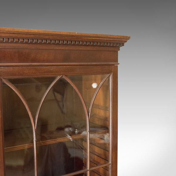 Antique Bookcase, Georgian Mahogany Display Cabinet Gothic Overtones Circa 1800 - London Fine Antiques