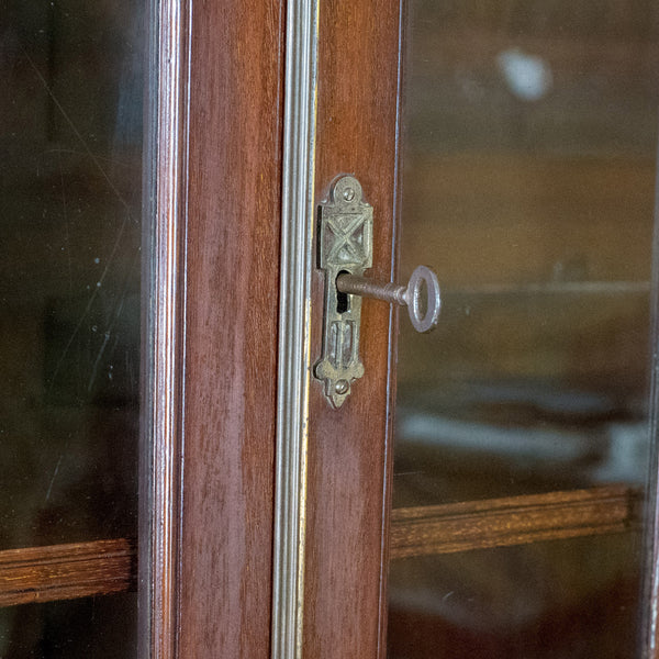 Antique Bookcase, Georgian Mahogany Display Cabinet Gothic Overtones Circa 1800 - London Fine Antiques