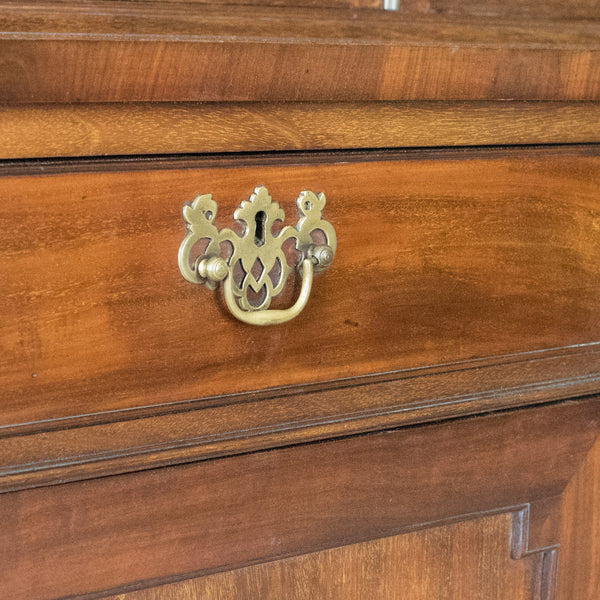 Antique Bookcase, Georgian Mahogany Display Cabinet Gothic Overtones Circa 1800 - London Fine Antiques