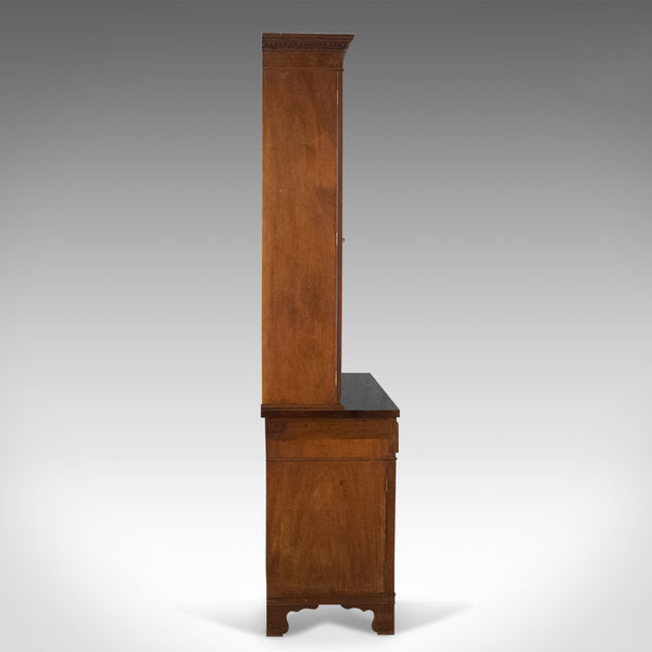 Antique Bookcase, Georgian Mahogany Display Cabinet Gothic Overtones Circa 1800 - London Fine Antiques