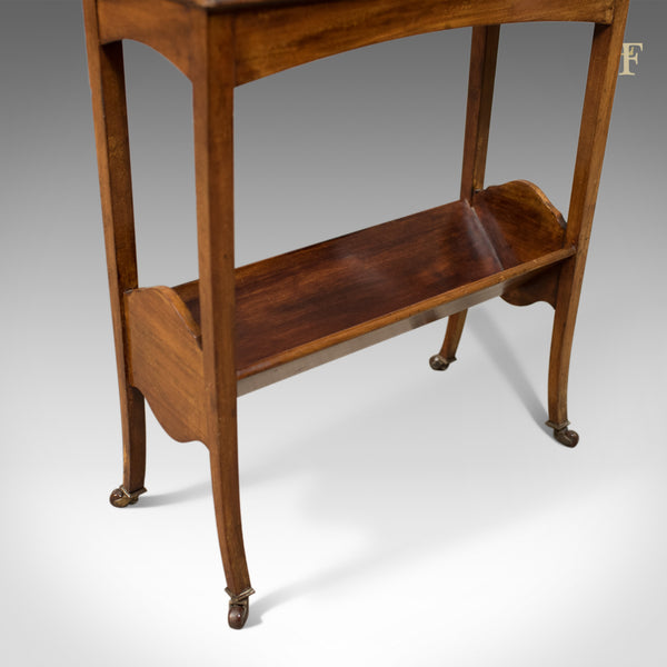 Antique Bookstand, English, Edwardian Mobile Book Shelf, Mahogany c.1910 - London Fine Antiques