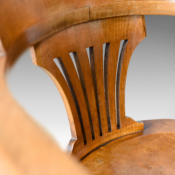 Antique Bow-Back Armchair, English, High Wycombe, Elm, Smokers, Captains c.1900 - London Fine Antiques
