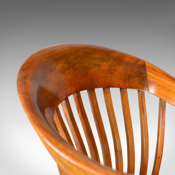 Antique Bow Back Armchair, High Wycombe, Smokers, Captains, R. Tyzack, George V - London Fine Antiques