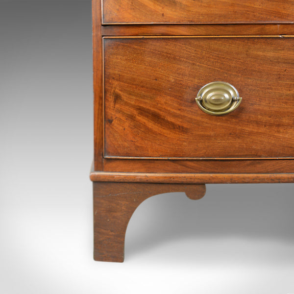 Antique Bow Front Chest of Drawers, English, Georgian, Mahogany, Circa 1790 - London Fine Antiques