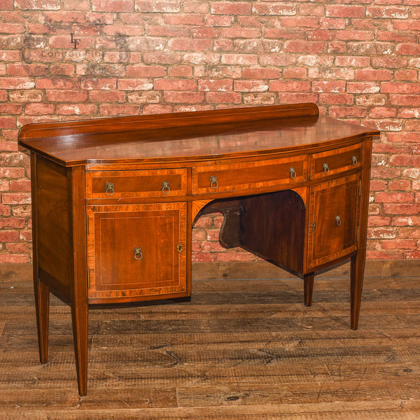 Late Victorian Bow Fronted Sideboard, c.1900 - London Fine Antiques