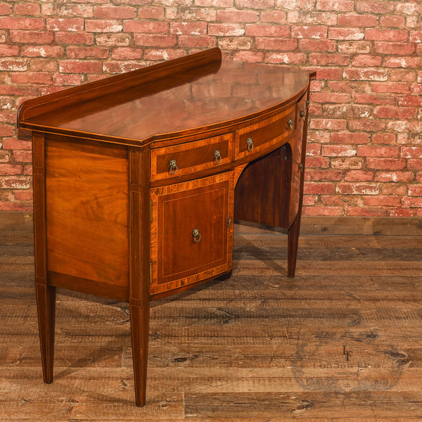 Late Victorian Bow Fronted Sideboard, c.1900 - London Fine Antiques