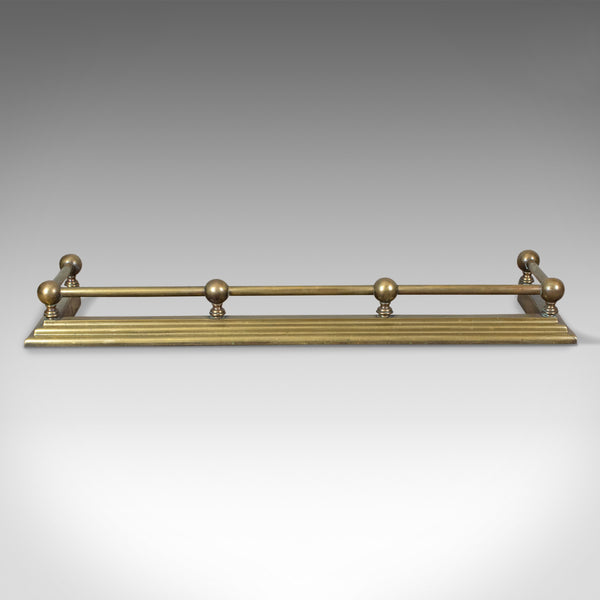 Antique Brass Fire Kerb, Victorian Fireside Fender, English Circa 1900 - London Fine Antiques