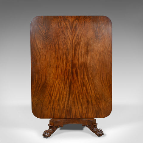 Antique Breakfast Table, English, Regency, Flame Mahogany, Tilt-Top, Circa 1830 - London Fine Antiques