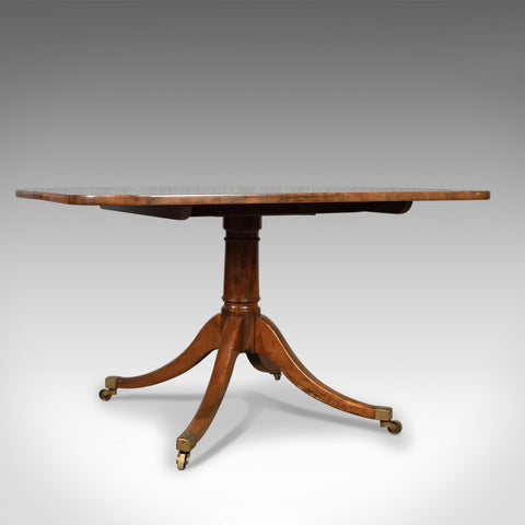 Antique Breakfast Table, English, Regency, Mahogany, Tilt-Top, Dining Circa 1820 - London Fine Antiques