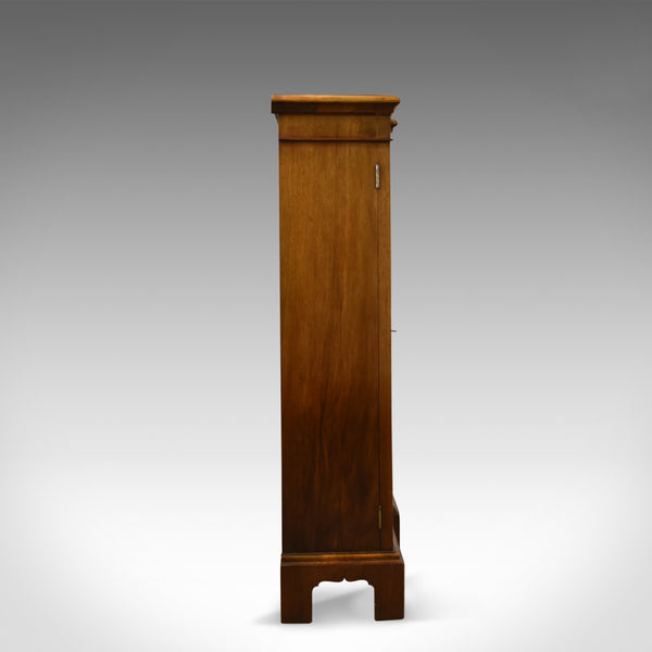 Antique Breakfront Bookcase, Victorian Burr Walnut Glazed Display Cabinet c1890 - London Fine Antiques