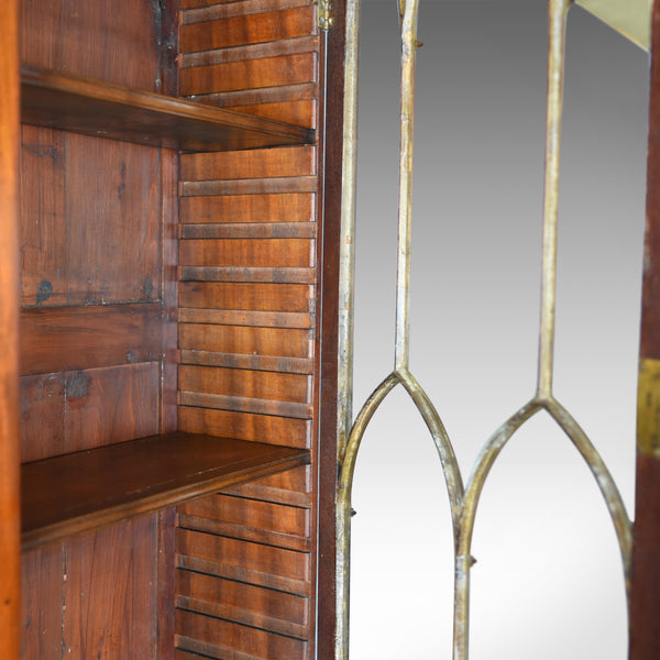 Antique Bureau Bookcase, English, Georgian Mahogany, Gothic Overtones Circa 1800 - London Fine Antiques