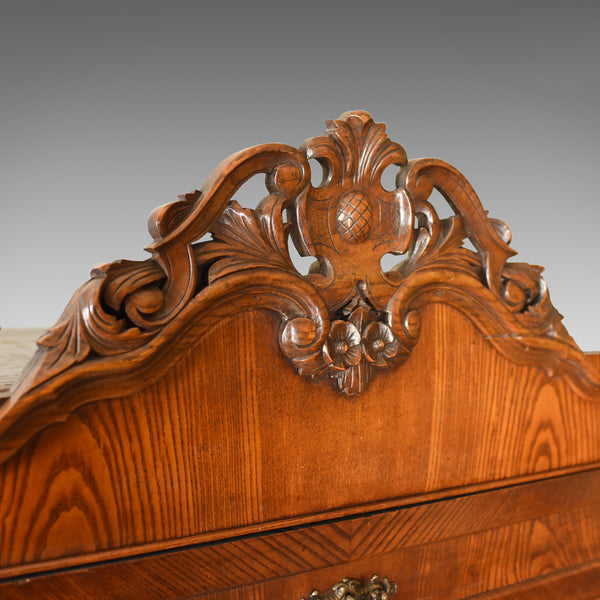 Antique Bureau Desk, French, Escritoire, Oak, 19th Century Circa 1870 - London Fine Antiques