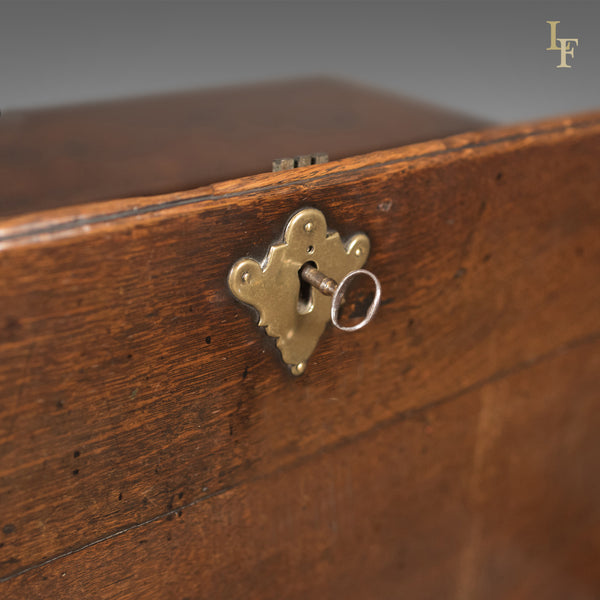 Antique Bureau with Secret Drawers, English Oak Desk, Georgian Early C18th c1720 - London Fine Antiques