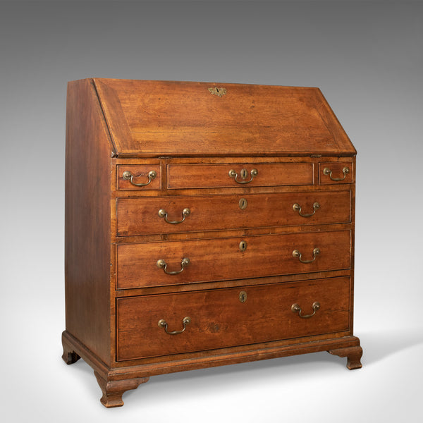Antique Bureau, Mahogany, English, Georgian, Desk, Secret Compartments, c.1780 - London Fine Antiques