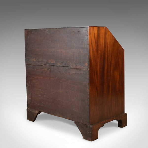 Antique Bureau, Mahogany, English, Georgian, Generous Desk Space, Circa 1800 - London Fine Antiques