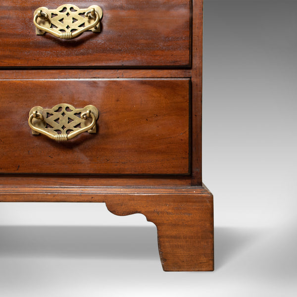 Antique Bureau, Mahogany, English, Georgian, Generous Desk Space, Circa 1800 - London Fine Antiques
