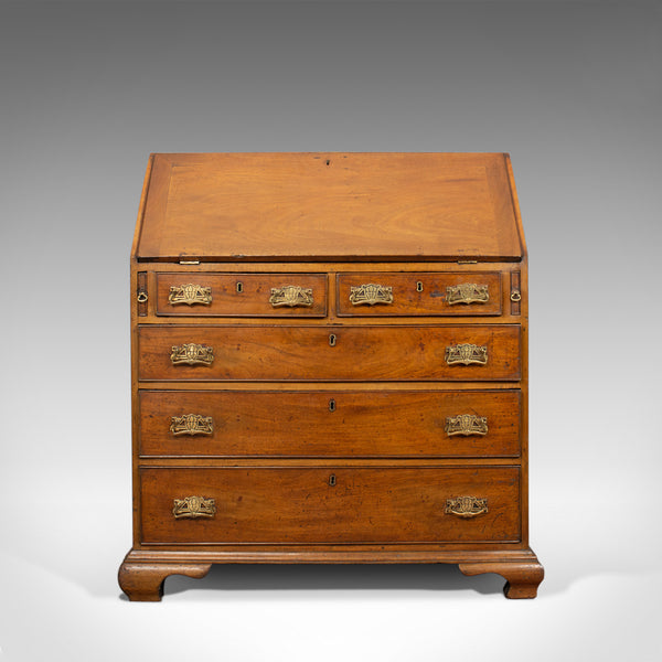 Antique Bureau, Mahogany, English, Georgian, Desk, Circa 1780 - London Fine Antiques