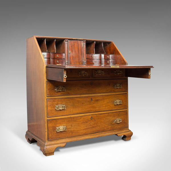 Antique Bureau, Mahogany, English, Georgian, Desk, Circa 1780 - London Fine Antiques