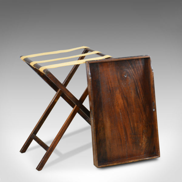 Antique Butler's Tray Table, Victorian, Mahogany, Folding Stand, Circa 1900 - London Fine Antiques