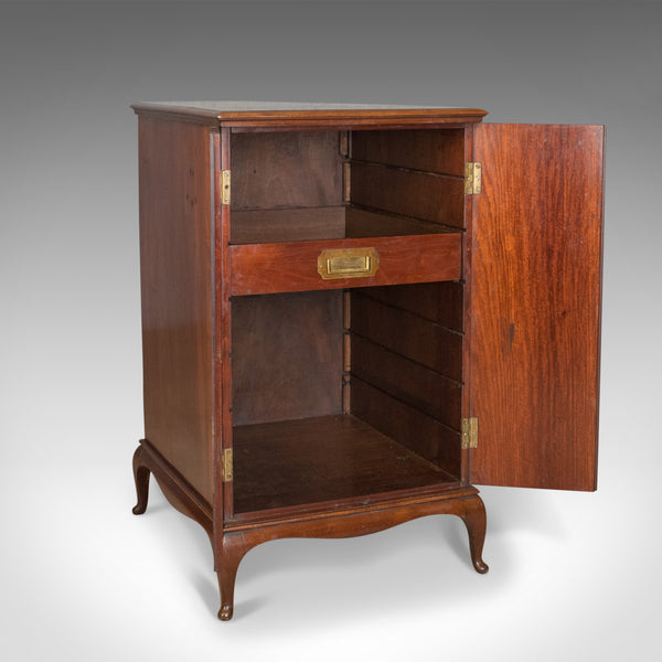 Antique Cabinet, Filing, Side, Bedside, Nightstand, Mahogany, English Circa 1910 - London Fine Antiques