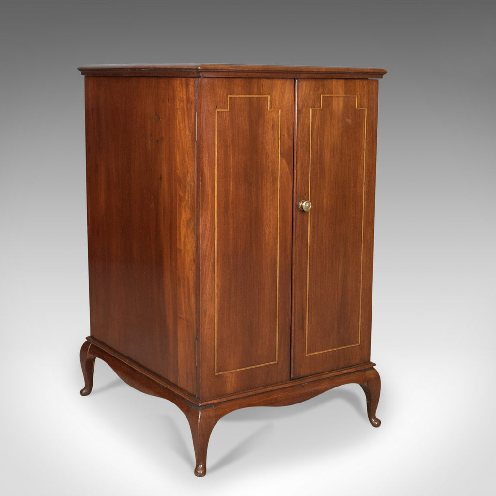 Antique Cabinet, Filing, Side, Bedside, Nightstand, Mahogany, English Circa 1910 - London Fine Antiques
