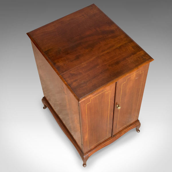 Antique Cabinet, Filing, Side, Bedside, Nightstand, Mahogany, English Circa 1910 - London Fine Antiques