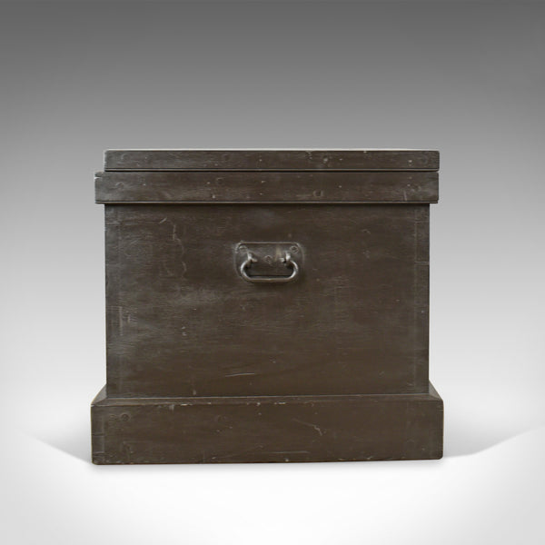 Antique Campaign Chest, English, Ebonised, Mahogany Trunk, Circa 1880 - London Fine Antiques
