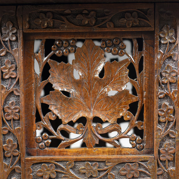 Antique Campaign Table, Carved, Anglo-Indian, Teak, Side, Circa 1900 - London Fine Antiques